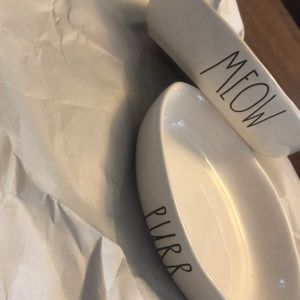Rae Dunn cat dishes
